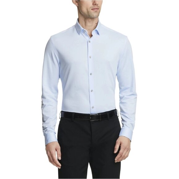Calvin Klein Other - NWOT Calvin Klein Men's M Light Blue Dress Shirt Active Performance Stretch